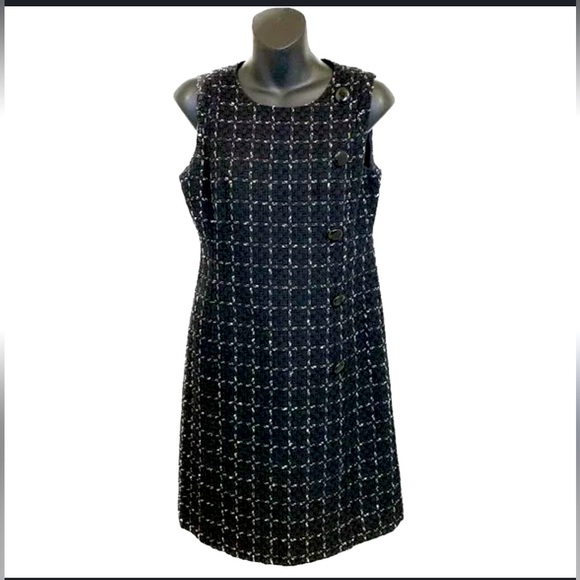 NWT 🏷️ Ann Taylor Midi Sheath Dress w Buttons- 6 - Picture 3 of 13